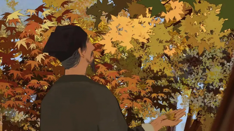 苏东坡原创插画｜寒露已至，清秋无恙