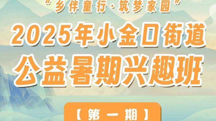 分馆培训 | 小金口公益夏令营开课啦！7大主题课程+非遗体验，这个暑假让孩子爱上家乡！