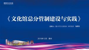 文化馆总分馆制建设与实践马学文